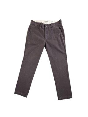 Vintage Abercrombie & Fitch Pants Mens 30x32 Brown Straight Stretch Chino Twill
